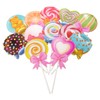 yueton 12 decoraciones para tartas con temática de caramelos para