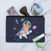 Cosmonaut Astronaut Dog in Space with Planets and Stars Makeup