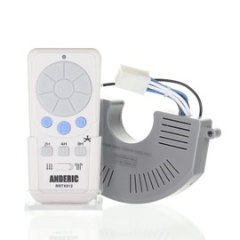Anderic A25-TX012 / A25-TX025 6 Speed DC Ceiling Fan Remote Control and Receiver Kit for Harbor Breeze - Works Mazon, Kingsbury, Wakefield, Portes, Saratoga FD40-H02R - RRTX012 (Remote+Receiver Kit)