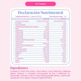 B-FIT M-Bella Vitaminas para Mujer - 60 Cápsulas de 683 mg - Suplemento Alimenticio de Vitaminas y Minerales - Multivitamínico para Mujeres - Sin azúcares - Piel Radiante