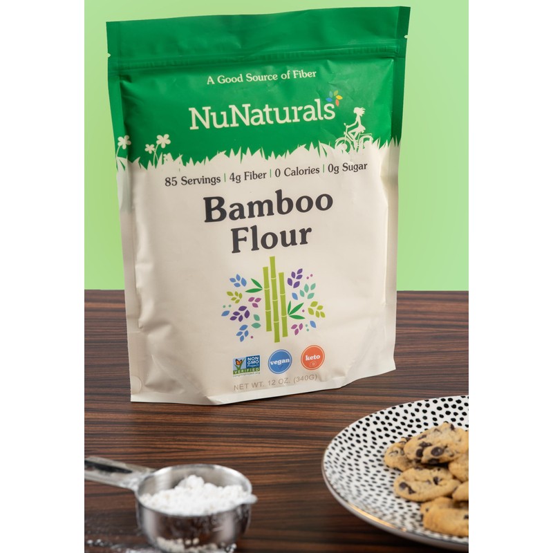 NuNaturals Bamboo Flour, 12 oz. (2-Pack)