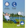 Primevolve Battery Operated Fan,Portable Rechargeable USB Floor Table Desk Fan