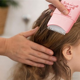 Gel Para Cabllo Con Peine, Niños, Chico, Niñas y Familia Natural, Orgánico, Vegano, Sin sulfatos y Parabenos, Cruelty Free Para Cabello Rizado y todo Tipo Vitamina E y Antioxidantes