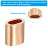 PATIKIL Pack of 6 Copper Wire Rope Crimping Loop Sleeve