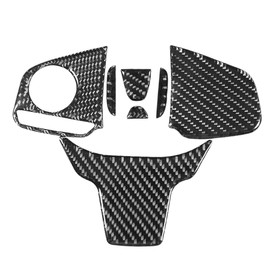 Carbon Fiber Steering Wheel Button Switch Panel Trim Cover Fits for Honda Civic 10th FC/FK  2016-2019Type C
