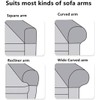 Sofa Armrest Protectors for Armchairs, Sofas, Non-Slip Armchair, 2PCS/Set Fleece