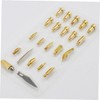 OSALADI 22PCS Copper Soldering Iron Tips Set for Pyrography Leather