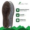 Real Thick, Warm Lambskin Aluminium Insole, Brown, with Aluminium Base,