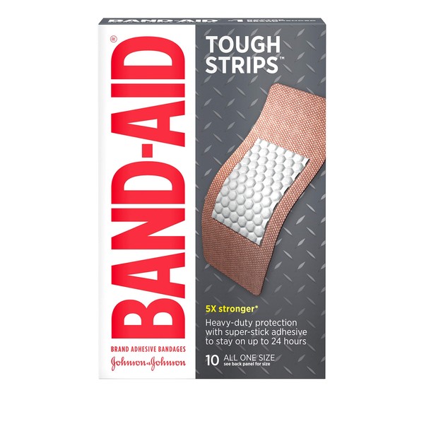 BAND-AID® Brand TOUGH STRIPS® Bandages XL, 10 Count
