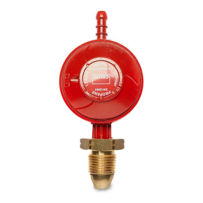 CALOR GAS Propane 37mbar Gas Regulator Camping Cooking Equipment, Red,