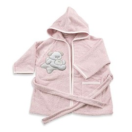 Italbaby Baby Bath Robe for Babies 6-18 Months Sweet Pink - 550 g