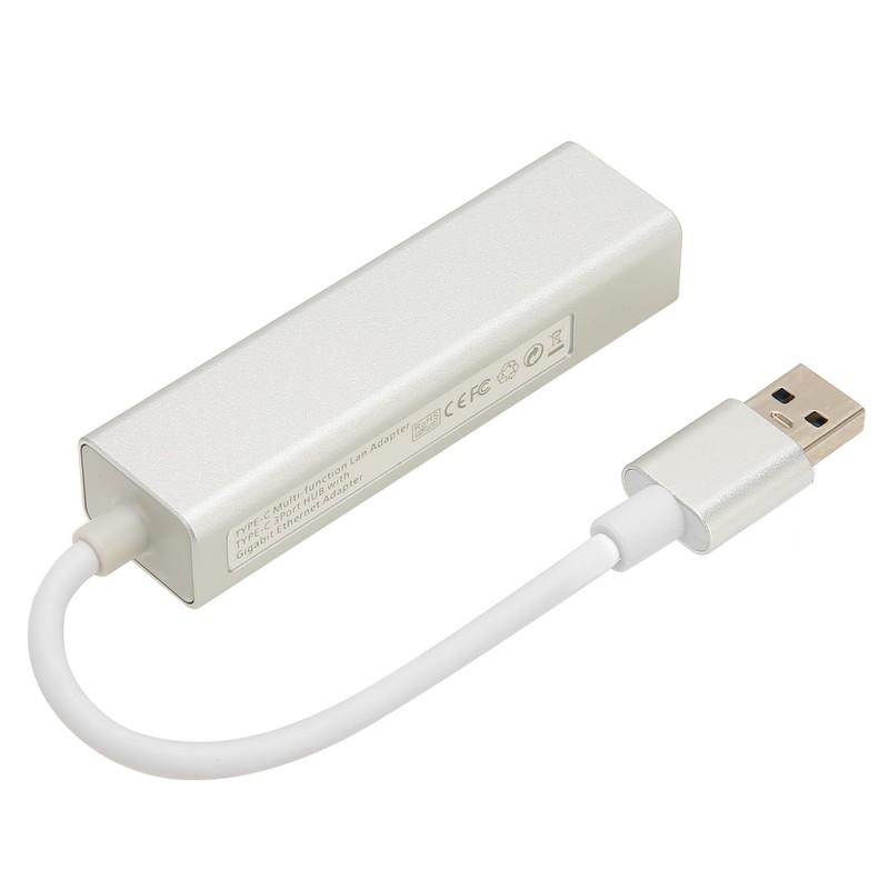 USB3.0 to Ethernet Adapter with RJ45 Ethernet Port 5Gbps 3