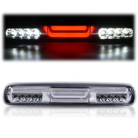 CHEDA Third 3D Brake Lights, Compatible with 1999-2007 Chevy Silverado/Sierra, Chrome Lens Clear Housing Led Bar Tail Cargo Lamp, 16525205