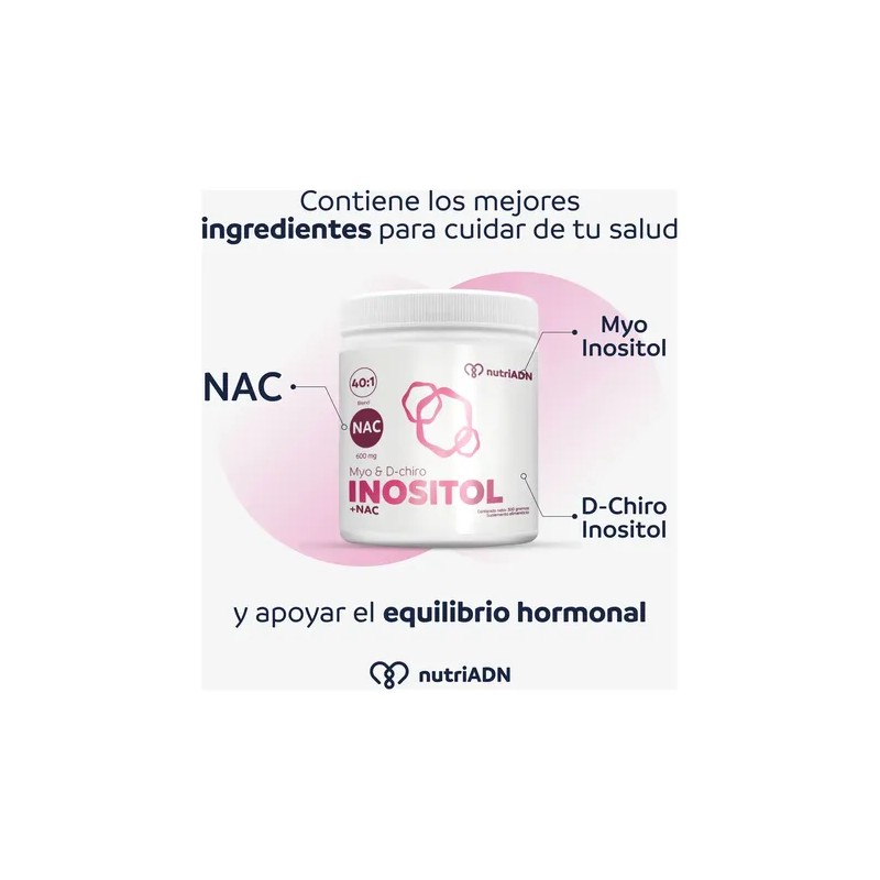 Suplemento Alimenticio NutriADN Inositol Myo & D-Chiro Nac 300g Sin