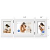 Tamolus 3 Vertical Horizontal Hinged Wood Picture Frame 4x6 and