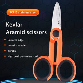 FYBOPTWU - 2pcs Optic Fiber Cable Cutter Scissors Shears for Fiber Pigtail, Fiber Patch Cord, Fiber Electrician Scissors Maded of 3CR13 Stainless Steel