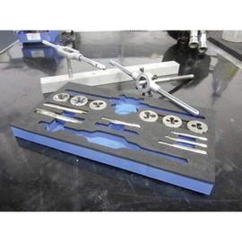 Eventus by Exact 70607 Tap and Die Set 16-Piece HSS Metric M3, M4, M5, M6, M8, M10, M12