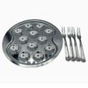 ROGER ORFEVRE Le Thiers Premium Polished Stainless Steel Escargot/Snail Dish