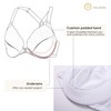 Delimira Women's Front Fastening Bra Racer Back Lace Plus Size