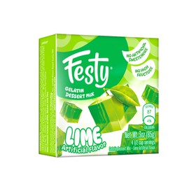 Festy Lemon Gelatin Dessert Mix, 3 oz