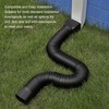 Rodnsurw 2 Pack Flexible Rain Gutter Downspout Extensions,Drain Downspout Extender,Gutter