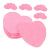 WOONEKY 60pcs Pink Heart Shape Facial Sponges Compressed Cleansing Pads