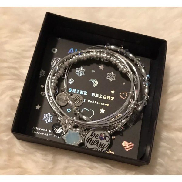 ALEX AND ANI Alex and Ani BE MERRY SET OF