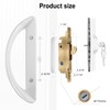 Lengtimo Sliding Door Lock with Cylinder Lock and Mortise Lock,
