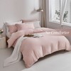 MILDLY Super Soft Duvet Cover - 100% Washed Microfiber Pink
