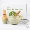 5pcs Japanese Matcha Whisk Set,Matcha Bowl with Spout,Tea Spoon,Ceramic Whisk