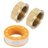 sourcing map 2pcs Plug Hex End Cap 1" NPT Female