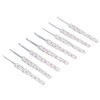 8pcs Crochet Hooks Ergonomic Design Comfortable Handle Easy Identification Compact