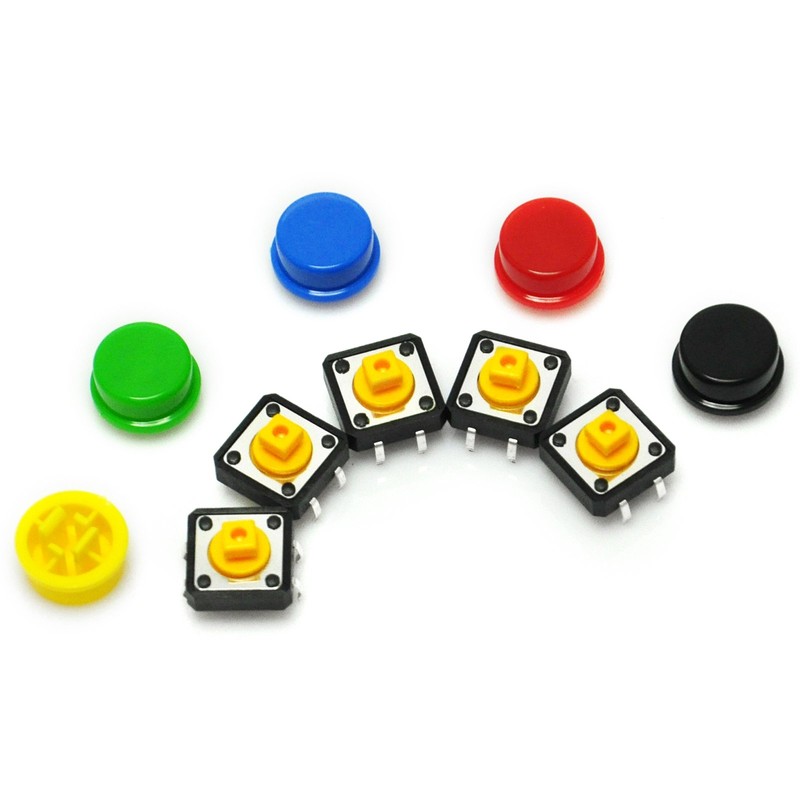 Gikfun 12x12x7.3 mm Tact Tactile Push Button Momentary SMD PCB