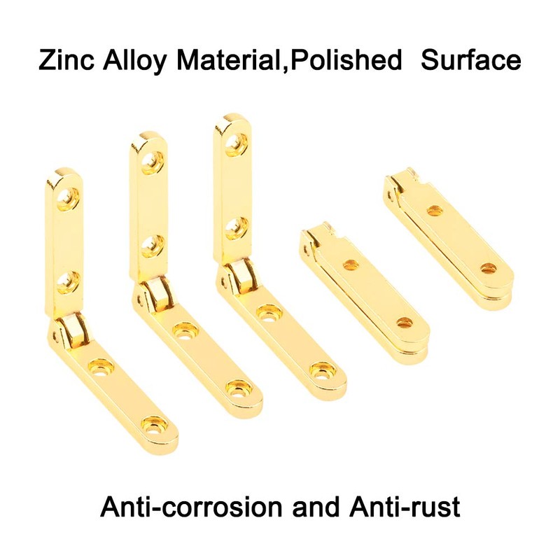 INCREWAY Angle Box Hinge, 20Pcs Zinc Alloy 90 Degree Angle