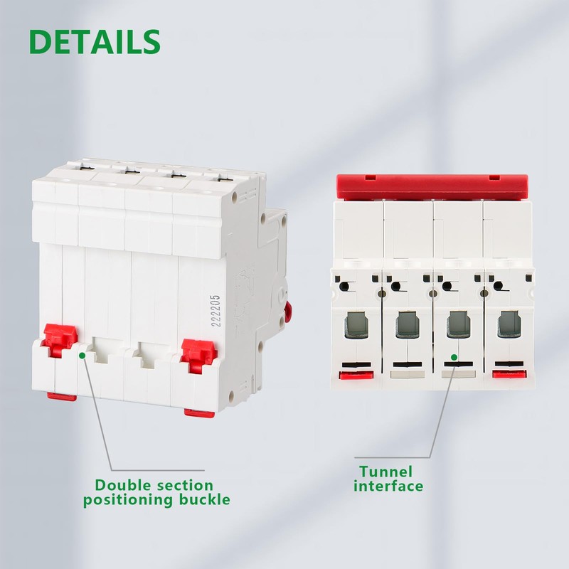 Wengart PV Circuit Breaker DC1000V 4-Pin 16A DC Miniature Circuit