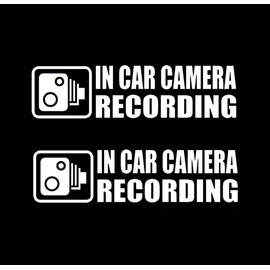 XTRAYXRAY Dash Cam Recording in Car Camera Decal Sticker Dash Cam Video Car Decal Funny Window Bumper Decal Sticker Suitable for Cars, Trucks 2Pack