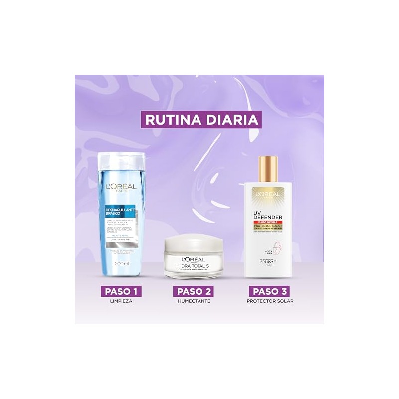 Oréal Paris Hidra Total Crema Humectante Anti Arrugas Hidrata Intensamente