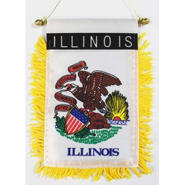 Illinois - Window Hanging Flag