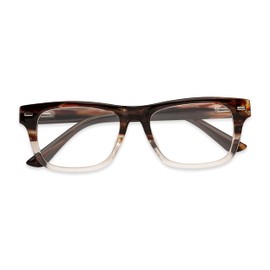 Foster Grant mens Styles for Y.o.u. Bayview Glasses Reading Glasses, Brown, 52mm US