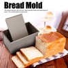 Molde Para Pan, Caja Antiadherente de Pan Tostado con Tapa