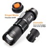 ULTRAFIRE 3 Pack Mini LED Torch Single Mode Zoomable Small