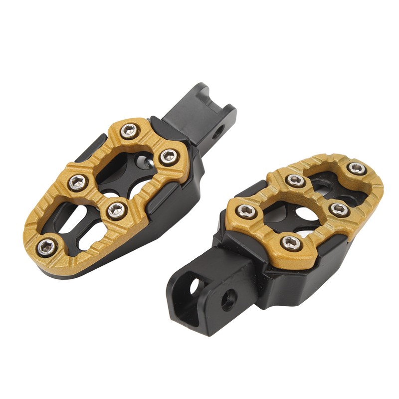 1 Pair Motorcycle Footpeg Left Right Anti Slip Universal Aluminum