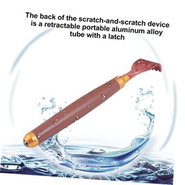 Baluue Extendable Handheld Back Scratcher Multi-purpose Itch Relief Tool for Seniors Portable for Back and Feet Comfortable Design for