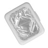 Foil Pan, Dual Design Foil Tray Holder Set with Lid,