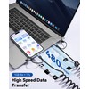 Cavo a Spirale USB A a USB C,60W Cavetto USB