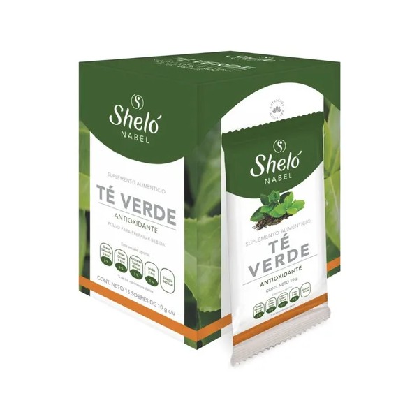 Té Verde Con Limón, Natural S339 Shelo Nabel 15 Sobres
