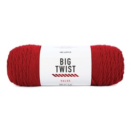 Craftz Worsted Yarn (Deep Red) - 100% Acrylic, 6 oz, 380 Yards