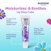 Blossom Scented Moisturizing Lip Gloss Tubes, Infused with Real Flowers,