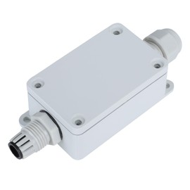 Gadpiparty Waterproof and Monitoring Junction Box Outdoor Key Covers Power Cord Enclosure Cord Cover Weatherproof Cable Waterproof Connector PC White