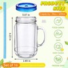 Nuenen 16 Pcs 20 oz Bulk Plastic Snowglobe Tumbler with